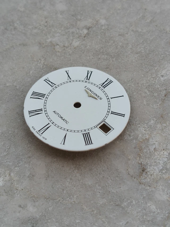 70s LONGINES AUTOMATIC Cal. L.633 WATCH ORIGINAL DIAL QUADRANTE UHREN 28mm - Immagine 4 di 4