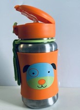 Skip Hop Dog Zoo Stainless Steel Toddler Sippy Cup with Straw , 12oz