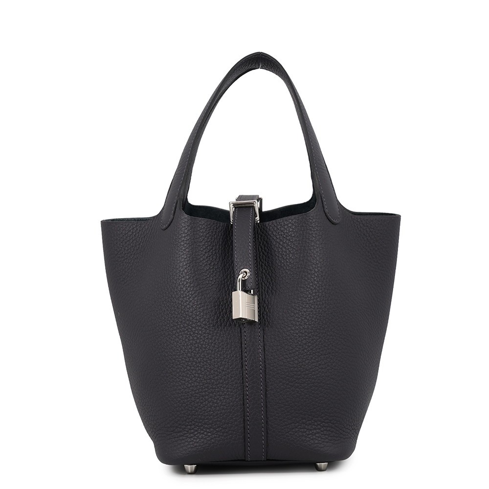 HERMES Picotin Lock Size PM Taurillon Clemence Caban