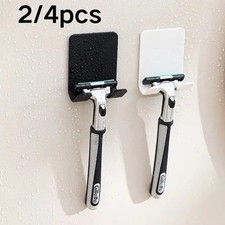 2pc Razor Holders Shelf Stand Wall Mounted No Drill Self Adhesive Hooks for Home