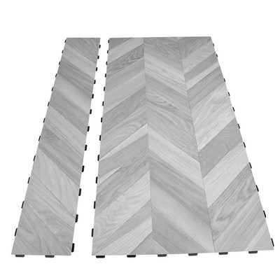 18-Pack Waterproof Vinyl Flooring Tiles - 36''x6'' Dublin Dawn Ash Planks