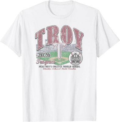 #ad Troy Trojans College World Series 2026 CWS Baseball T Shirt $15.99