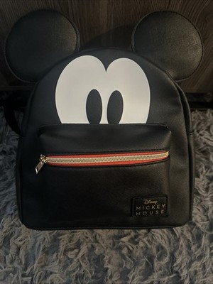 BioWorld Disney Mickey Mouse Mini Backpack with 3D Ears and Logo - NWT