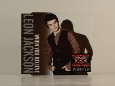 LEON JACKSON WHEN YOU BELIEVE (G34) 3 Track CD Single including Picture Sleeve S