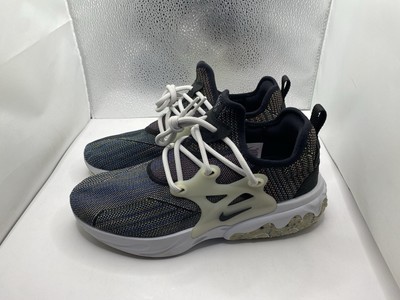 New Nike React Presto Flyknit Multi Black Size 7.5 CN1709-001 No Box
