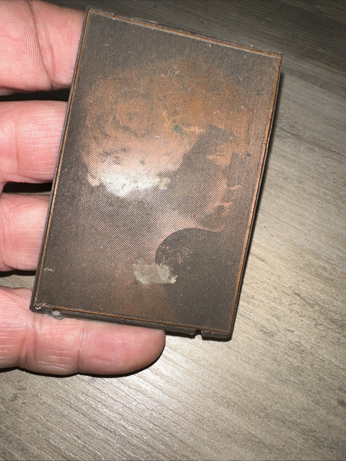 Printing Plate “ Side Profile Beautiful Woman “ 1930’s Era? Needs Wood Block