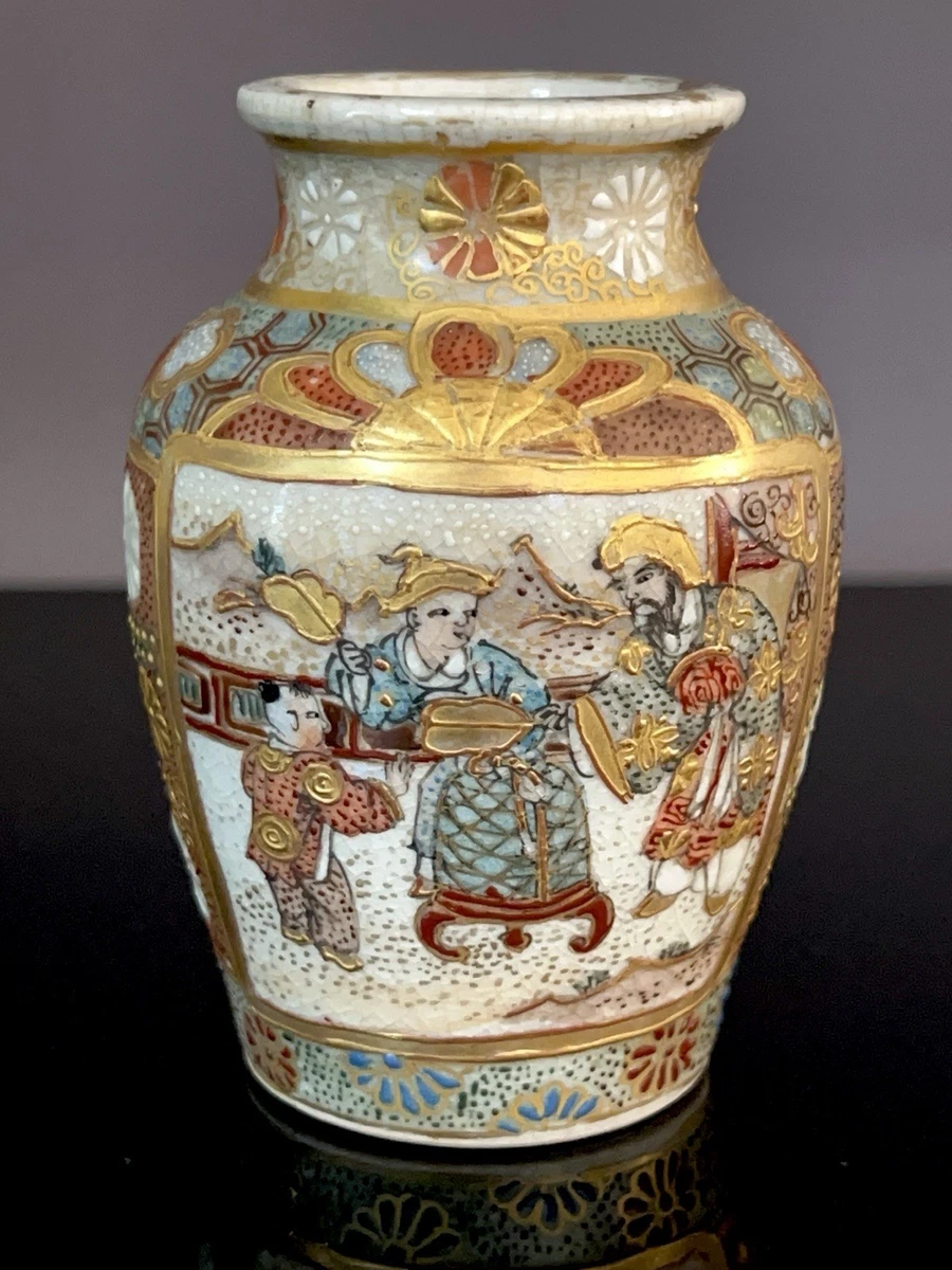 萨摩在日本古董花瓶| eBay
