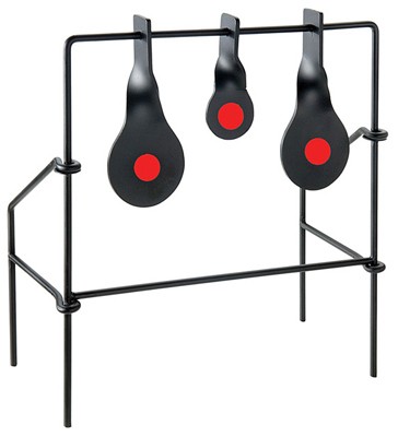 Triple Spinner Target, Black & Orange Metal - 15265