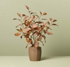 22" Rusted Eucalyptus Artificial Fall Arrangement - Hearth  Hand with Magnolia