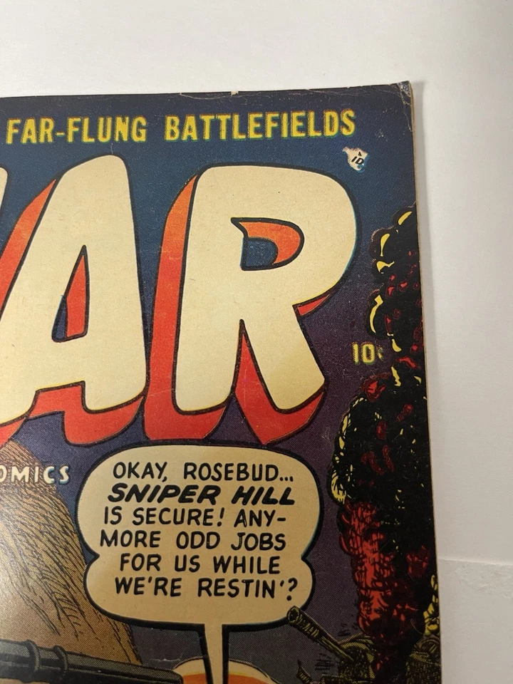 WAR COMICS #20 VG- 3 ATLAS COMICS 1953 - Image 3 of 4
