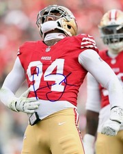 CLELIN FERRELL SIGNED SAN FRANCISCO 49ERS 8X10 PHOTO AUTOGRAPH COA CLEMSON