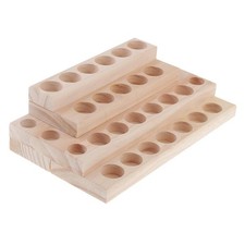 4 Layers Excellent Wood Essential Oils Rack Holder Display