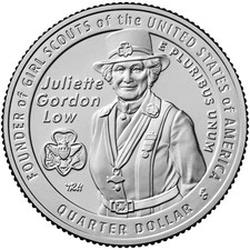 2025 D Juliette Gordon Low Am Women Quarter.  Uncirculated From US Mint roll.