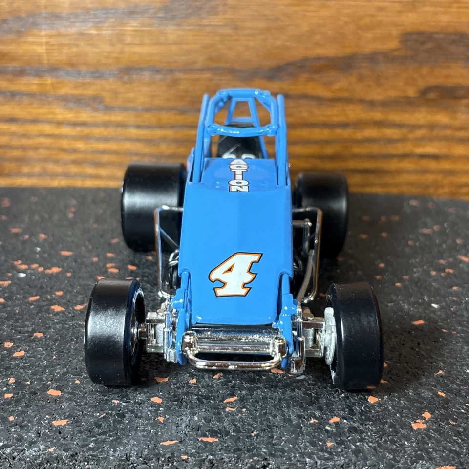 Action RCCA  #4 JJ Yeley 1997 Del Mar Computers Blue Sprint Car 1:24 Scale VHTF - Image 2 of 4