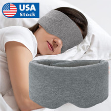 Full Light Blocking Cotton Eye Mask Adjustable Band Zero Pressure Sleep Cover