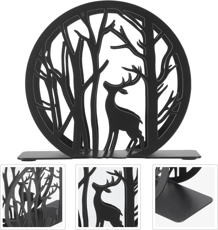 Portatovaglioli Portatovaglioli in Metallo Con Statuetta Di Cervo, per Decorazio - Immagine 2 di 4