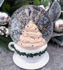 TK MAXX HomesenseChristmas Candy Cane Cupcake Bakery Snow Globe RARE
