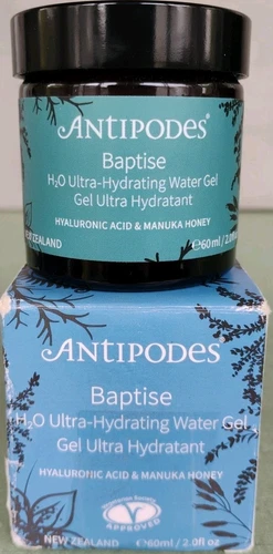 Antipodes Baptise H2O Ultra-Hydrating Water Gel 60ml Exp 03/2026 Damaged Box