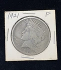 1921- KEY DATE - United States Peace Dollar $1 - .900 Silver - RARE COIN