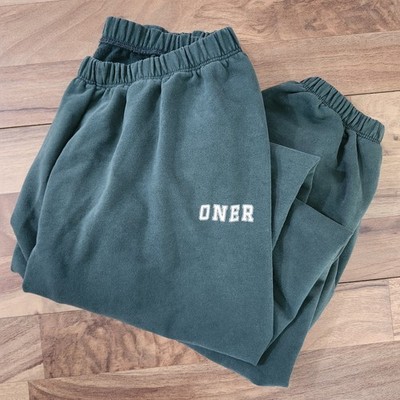 Oner Active Green Sweatpants Joggers Relaxed Fit Lounge Size Small