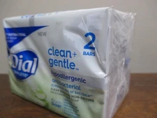 1 pk of 2 Dial Complete Clean Gentle Aloe Bar Soap Antibacterial 3.2 oz Bar Soap