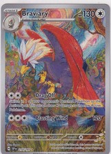 2024 Pokémon Sv08 Surging Sparks Braviary 214/191 Rare Holo