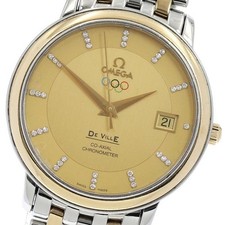 OMEGA DE VILLE 413.20.37.20.58.001 37mm SS/YG Gold Dial Automatic Date #C389 7