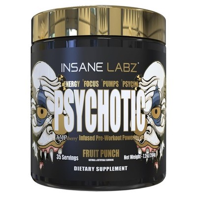 Insane Labz GOLD Pre Workout Energy Supplement Fruit Punch 35 Servings