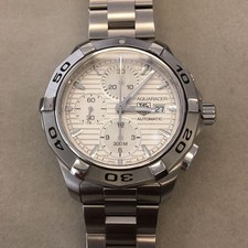 TAG HEUER Watch CAP2111.BA0833 Aquaracer Chronograph Caliber 16 Silver w/box 3