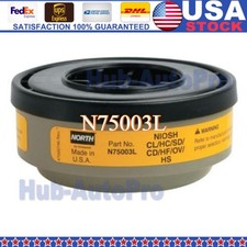 Honeywell N75003L Acid Gas Cartridge for N Series, Cartridge/Filter, Yellow