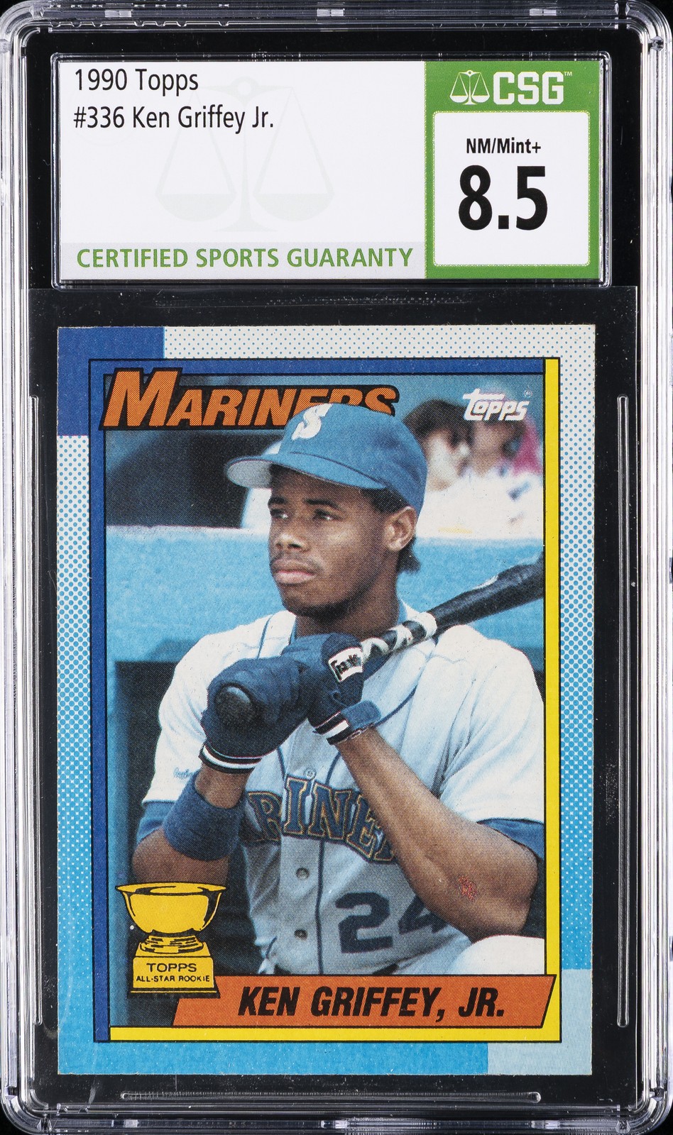 1990 TOPPS ##336 KEN GRIFFEY JR. CSG 8.5