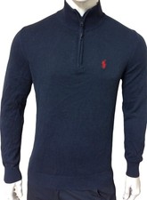 RALPH LAUREN LONG SLEEVE QUARTER ZIP HIGH NECK JUMPER