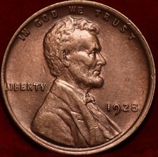 Uncirculated 1928 Philadelphia Mint Copper Lincoln Wheat Cent