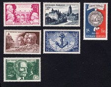 France 1951 Stamps Mi#907-8, 922-3, 915-6 MH