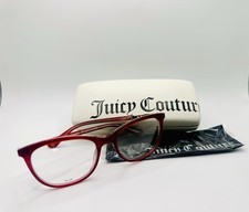 New Authentic JUICY COUTURE JU 173 LHF Eyeglasses Red With Gold Size 52-18-135