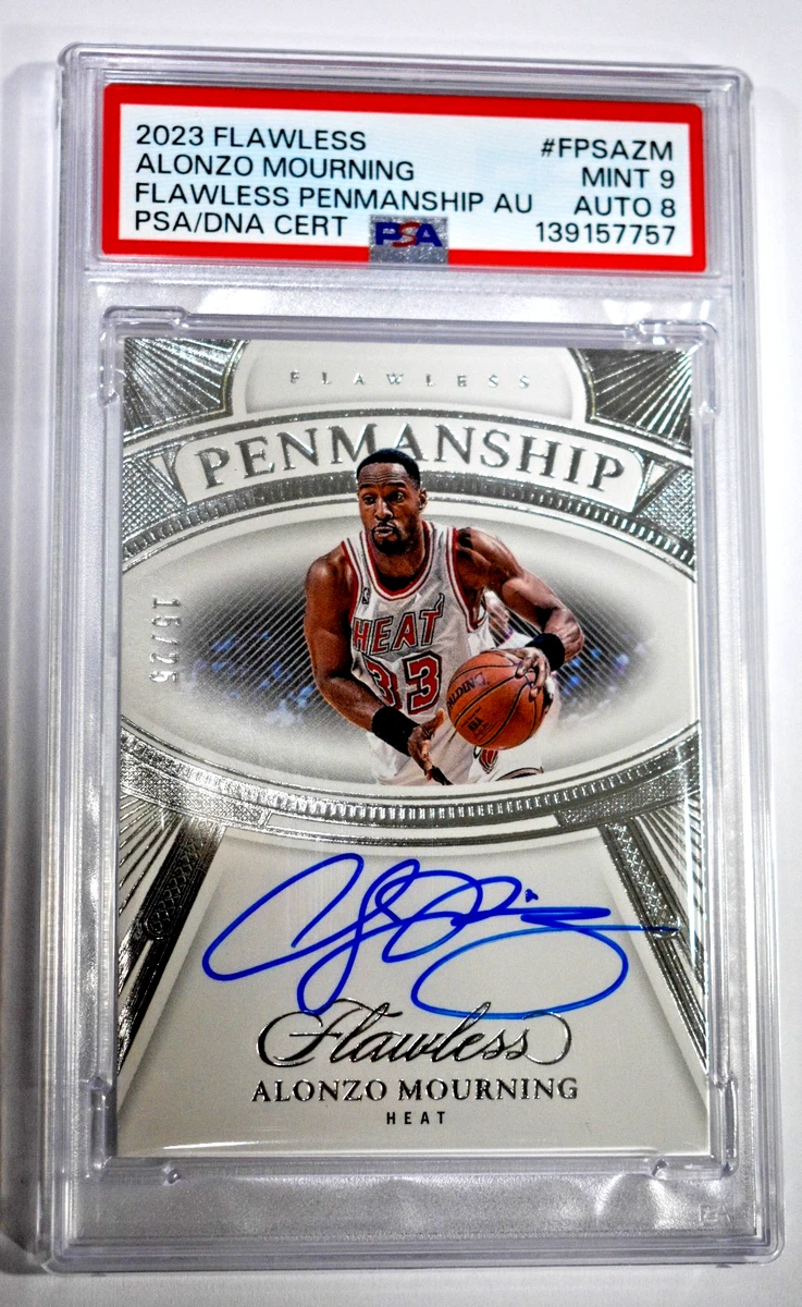 Panini Alonzo Mourning Basketball Autographed Sports Trading Cards