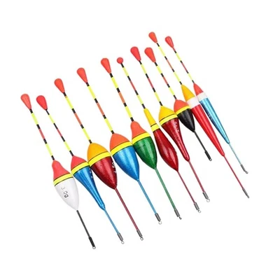 10 PCS Flotteur Peche Carpe Au Coup De Flotteurs Pêche À La Fluorescent - Photo 1/3