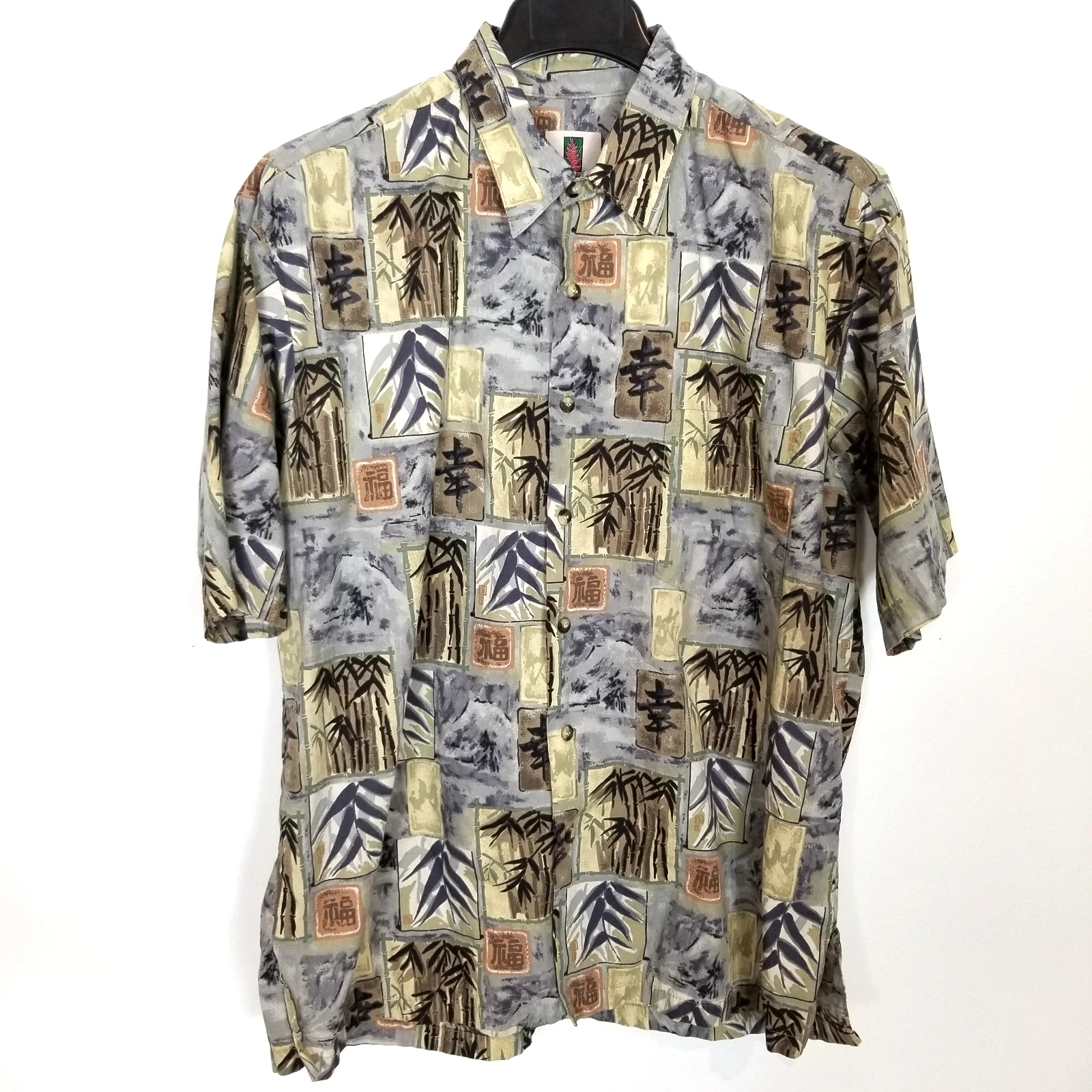 Tori Richard Hawaiian Shirt Button Up Shirt L Short Sleeve Cotton Summer Beach