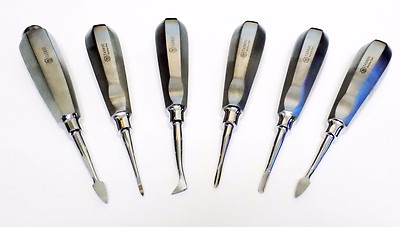 Tooth Root Elevator Set of 6pc Dental Surgical Instrument Tasrou Brand