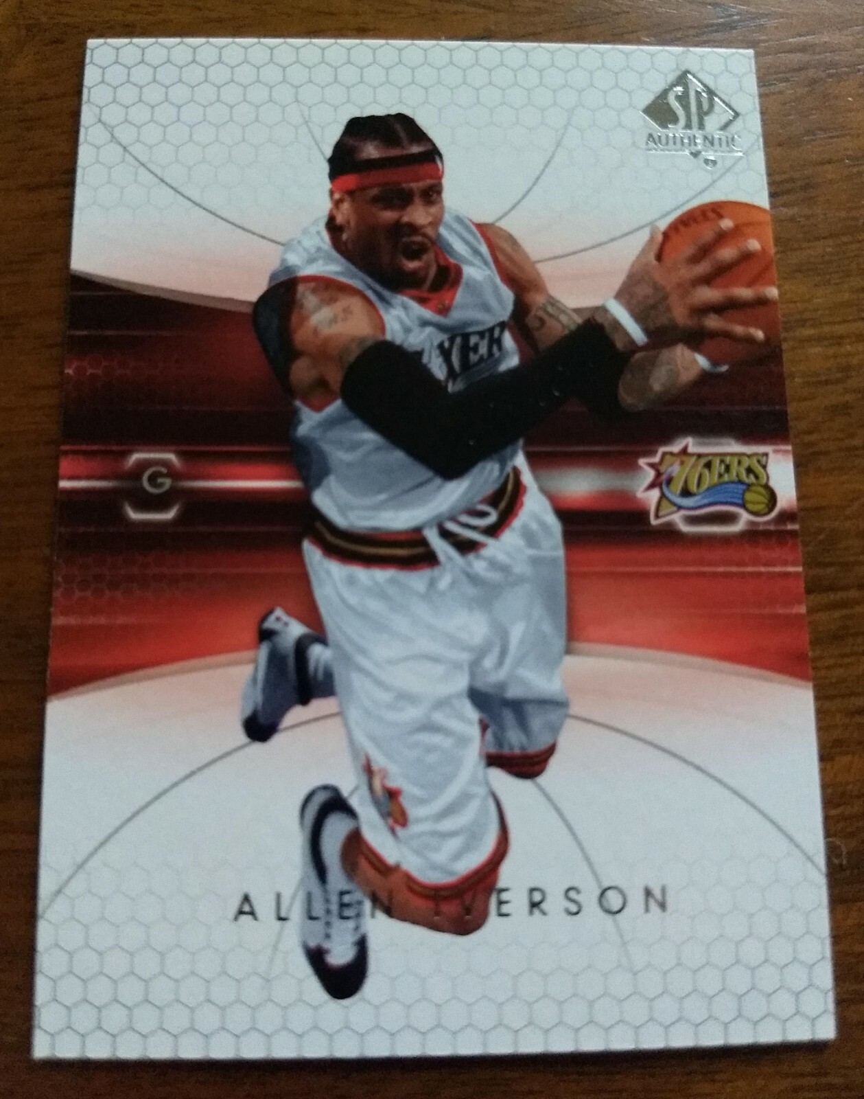 ALLEN IVERSON, 2004-05 SP AUTHENTIC #64, SIXERS