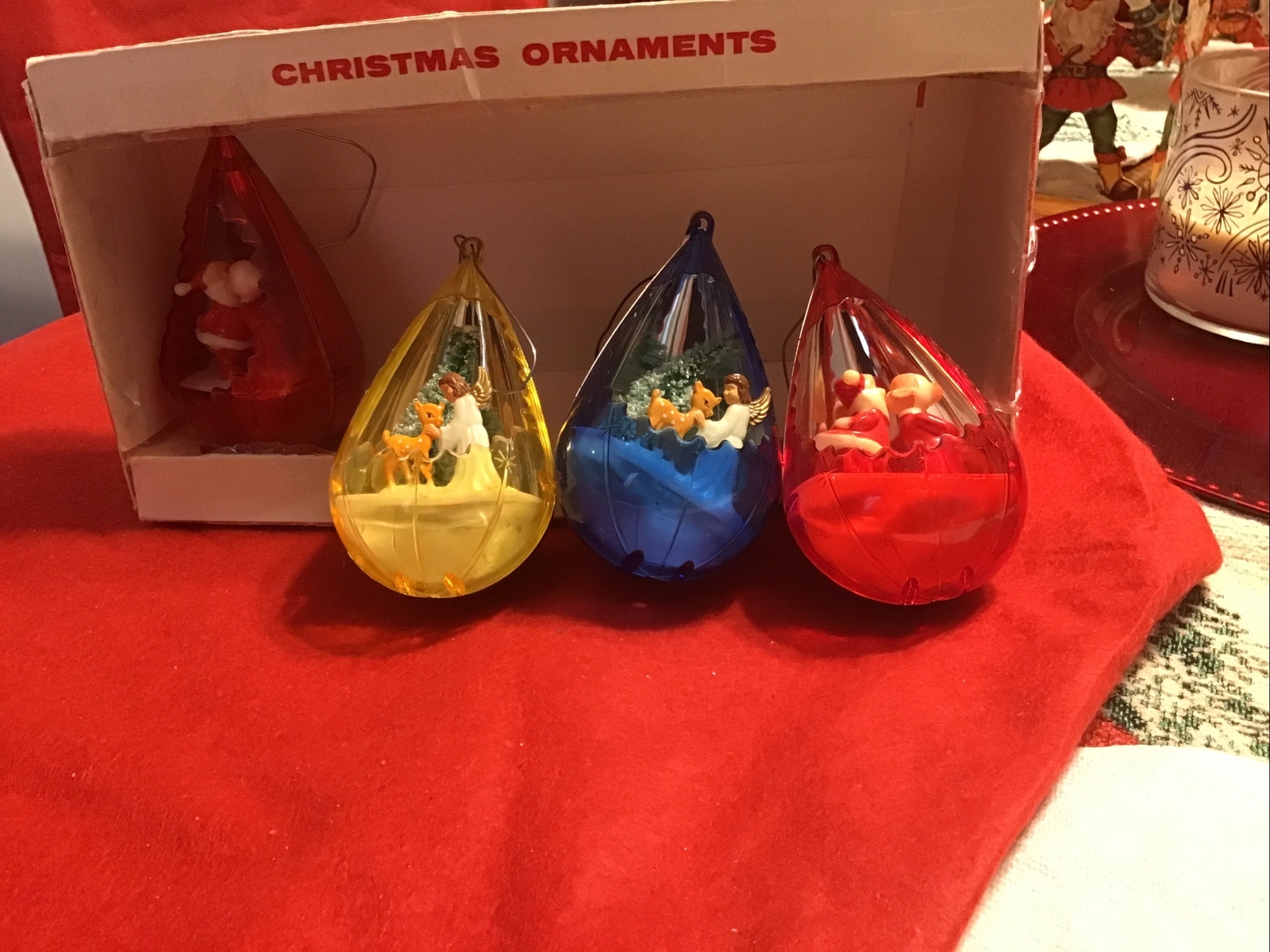 Vintage Christmas Jewel Brite Ornaments eBay