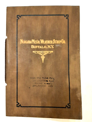 Niagara Metal Weather Strip Co Catalog Buffalo, New York Vintage 1930s