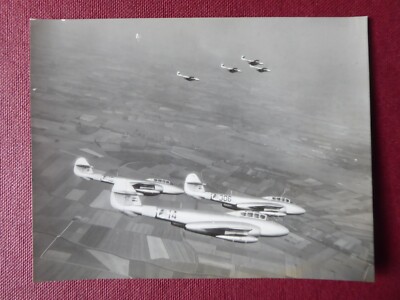 ORIGINAL FOTO LUFTFAHRT GLOSTER METEOR ROYAL NETHERLANDS AIR FORCE