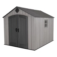Lifetime 8x10 Outdoor Storage Shed 60356 Rough Cut Resin Tool Garden Structure