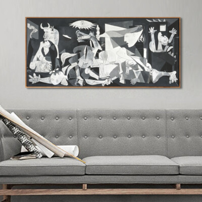 Framed Canvas Extra Large Artwork Guernica by Pablo Picasso Home