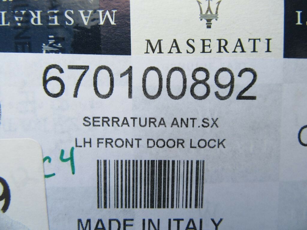Maserati Ghibli Quattroporte front left door lock latch #6886