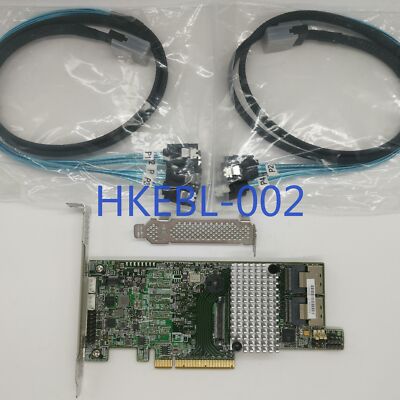 LSI MegaRAID 9266-8i PCI-E SAS SATA RAID Card 6Gbps with 2PCS  8087 SATA Cable