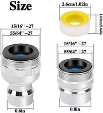 Dishwasher Faucet Adapter with Aerator, Portable Dishwasher Snap Adapter Connect