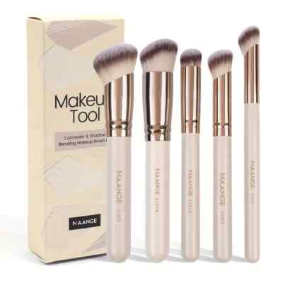Maange MAANGE 5-teiliges Make-up Multi Pinsel Set - Beige