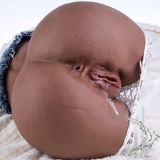 24lb Big Ass Real Size Male Masturbator Life Sex-BUTT-Doll Pussy Anal Sex Toy